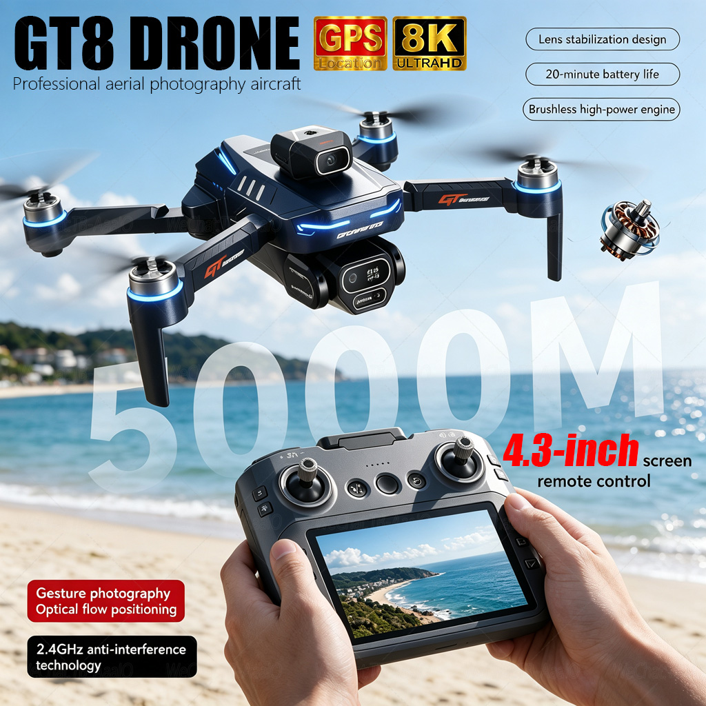 Drone Surveying - NEW GT8 HD RC Drone 4K