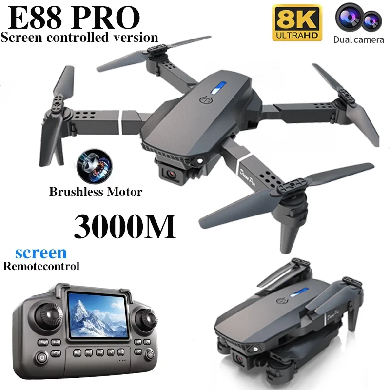 Professional E88 PRO Drone wit - огляд і ціна Drone Cinematic